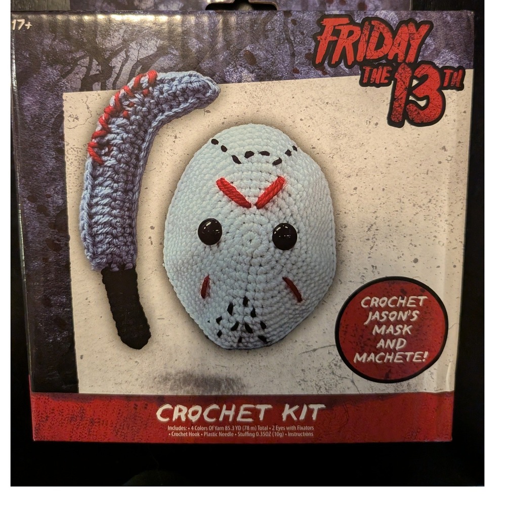 Friday the 13th Jason Voorhees Crochet Kit DIY Mask Machete